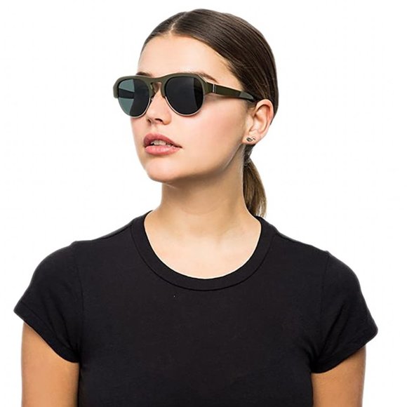 Hadid Eyewear Accessories - Hadid Eyewear Nomad Olive Green Unisex Sunglasses